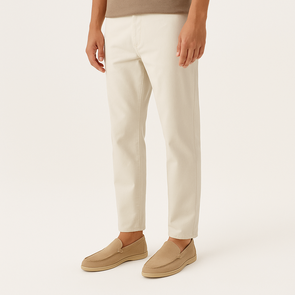 Men's Beige Suede Slip-On Loafers – Smart Casual Summer Shoes-Cole Clothing-Caramel-EU 38 / UK 5 / US 6-Cole Clothing