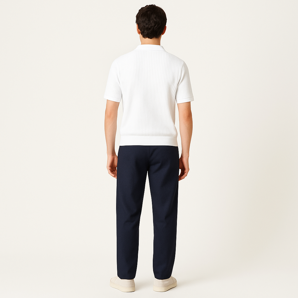 Men's Striped Polo Shirt – Smart Casual Fit-Cole Clothing-Cole Clothing