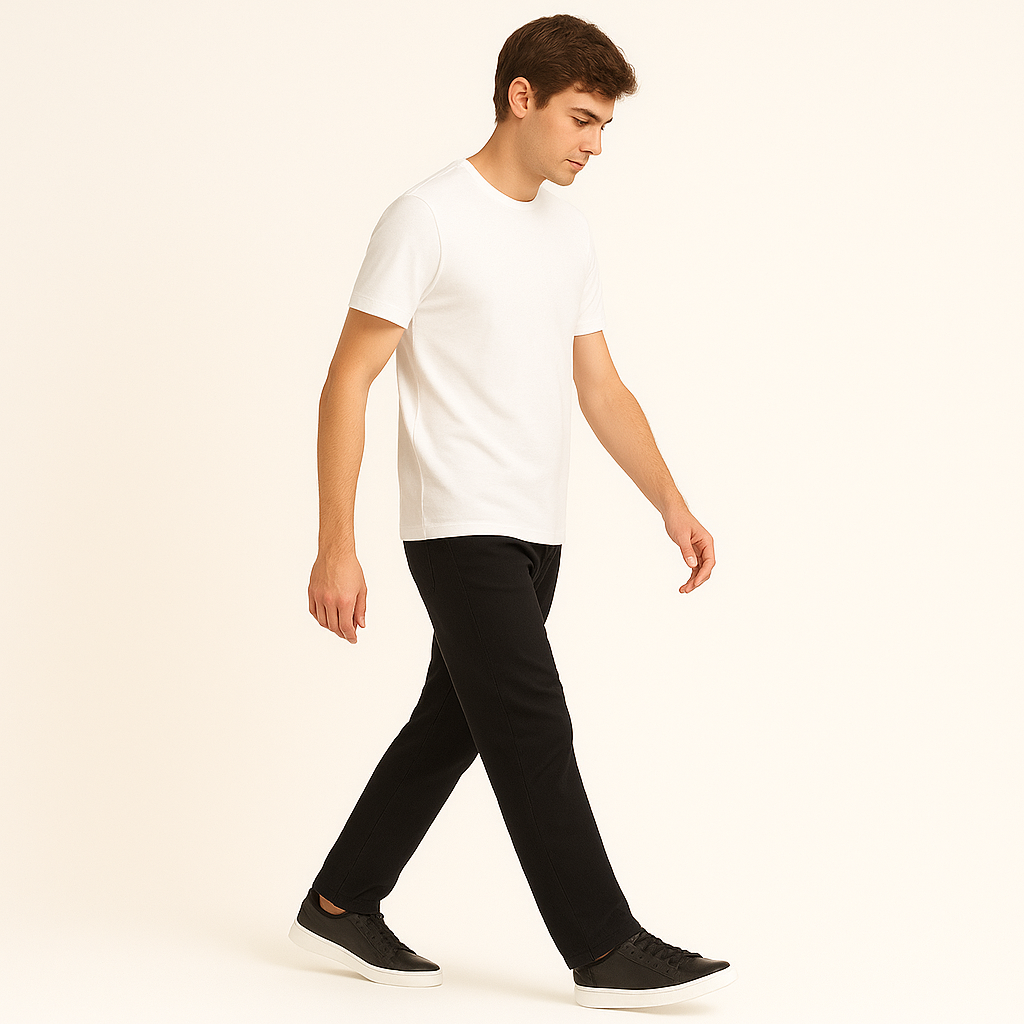 Men’s Minimalist White Leather Sneakers – Classic Low-Top Trainers for Smart Casual Wear-Cole Clothing-Cole Clothing