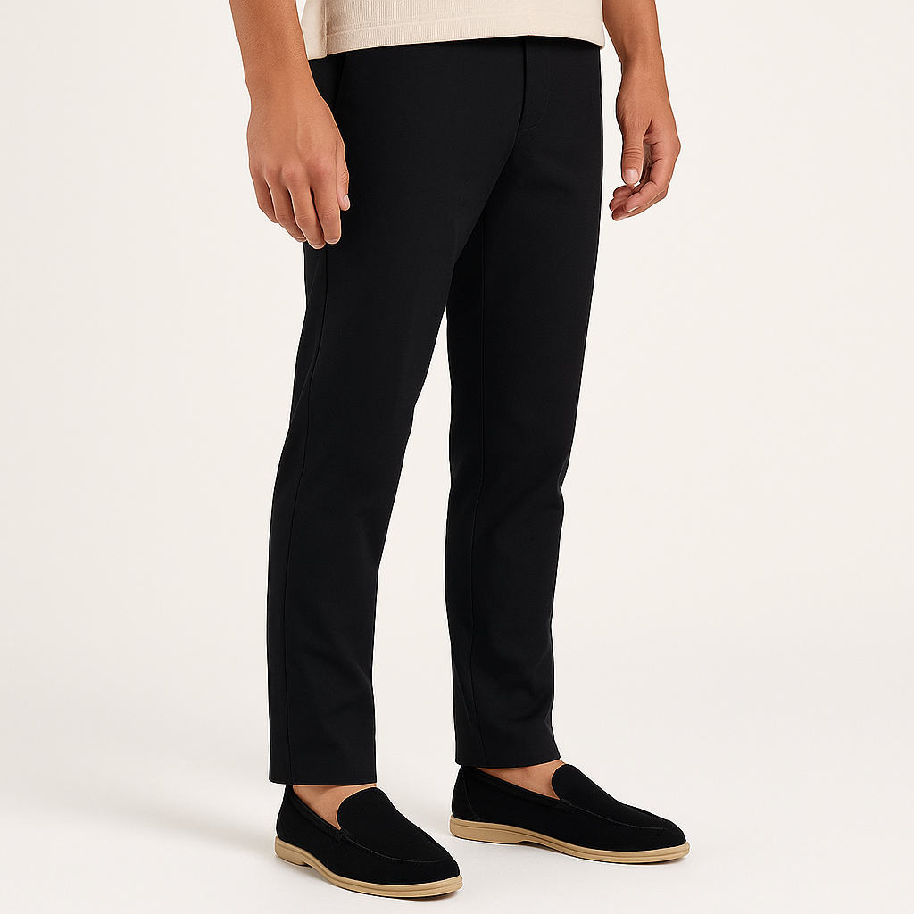 Men's Beige Suede Slip-On Loafers – Smart Casual Summer Shoes-Cole Clothing-Black-EU 38 / UK 5 / US 6-Cole Clothing