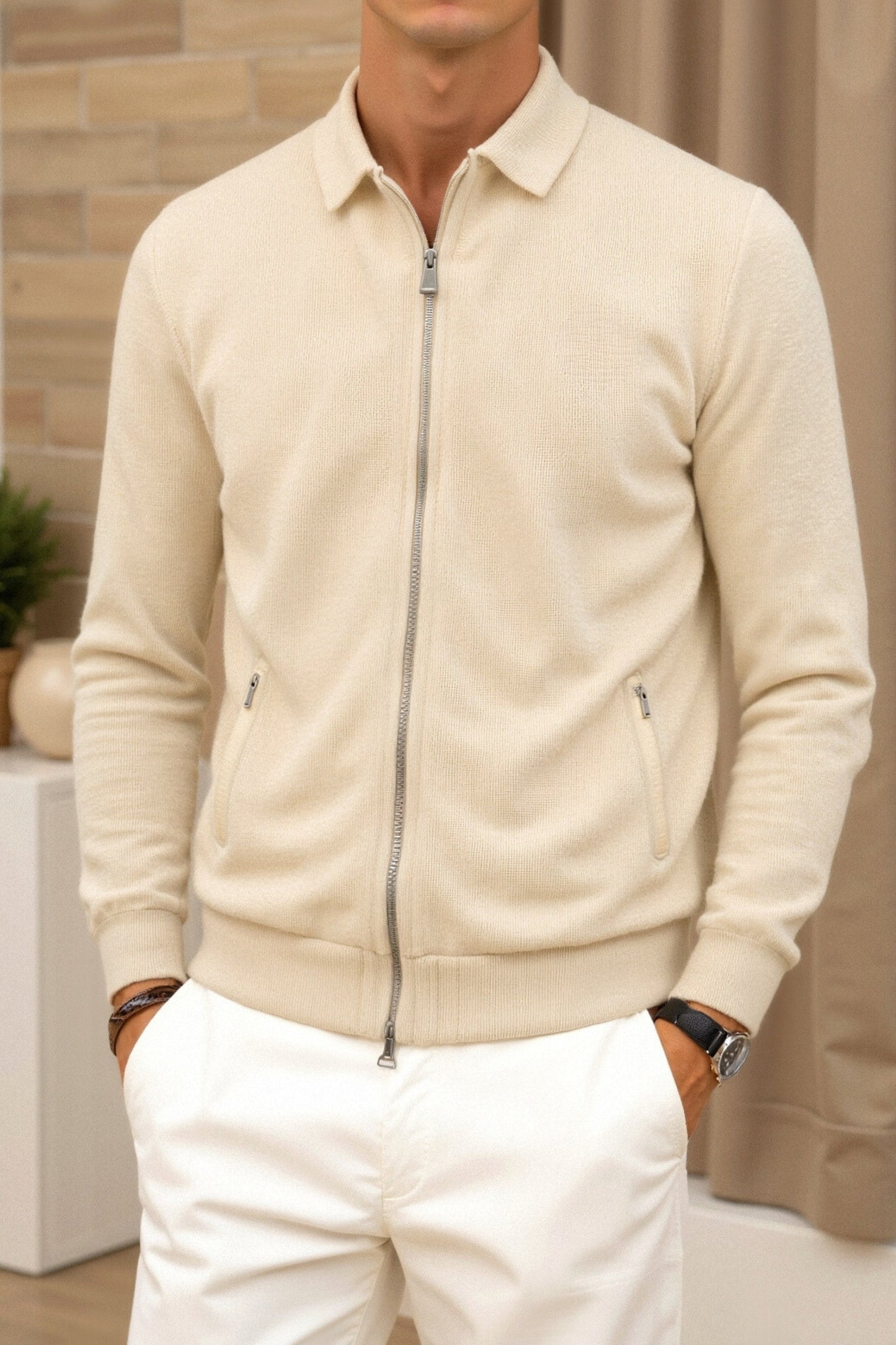 Polo Collar Design Track Jacket-Cole Clothing-Cole Clothing