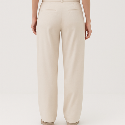 Women's High-Waisted Pleated Trousers –Cole Clothing