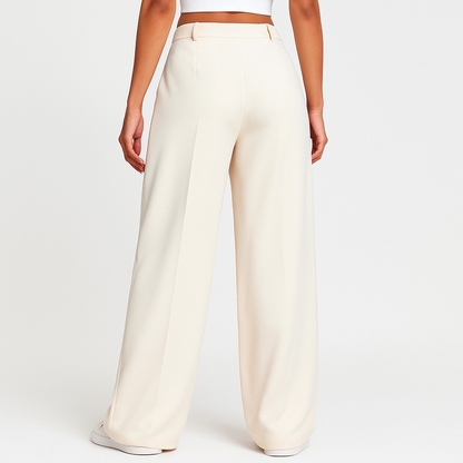 Women's High-Waisted Wide-Leg Trousers – Cole Clothing