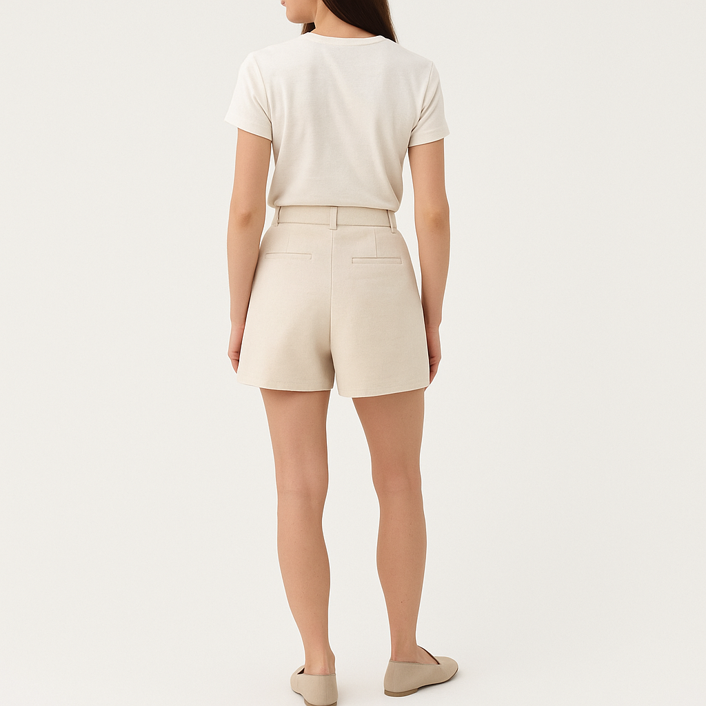 Women's High Waist Cotton Button-Cole Clothing