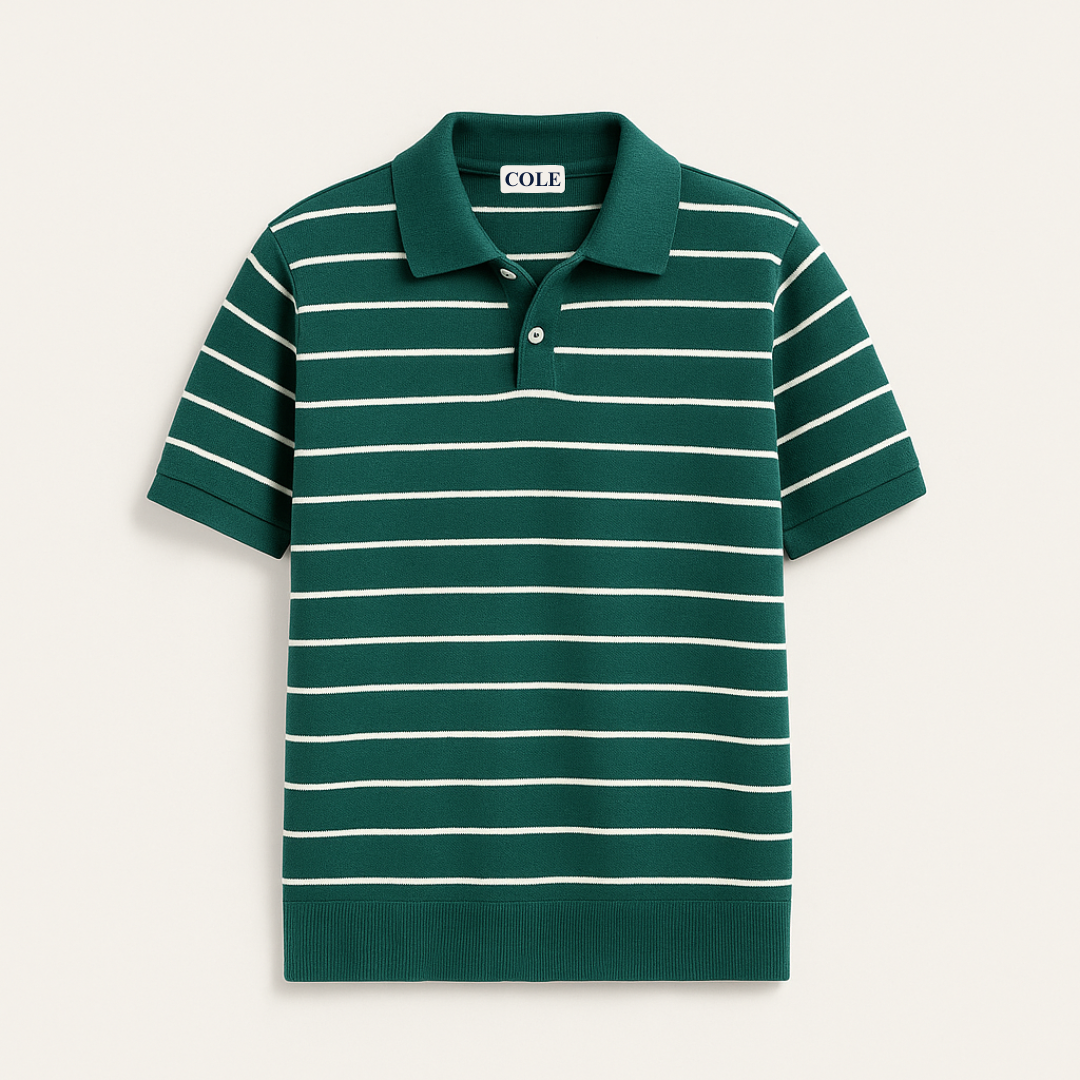 Women’s Striped Polo Shirt – Short Sleeve Summer Casual Top