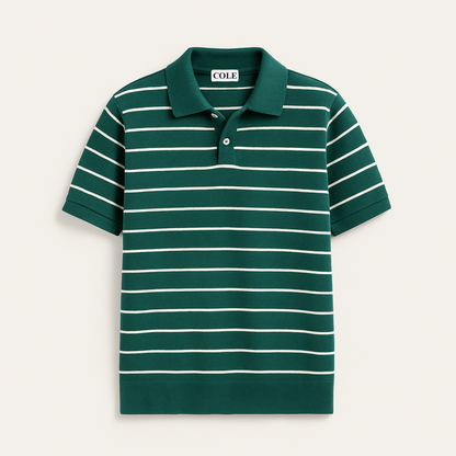Women’s Striped Polo Shirt – Short Sleeve Summer Casual Top